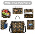 thumbnail image 2 of OBREWU Black Sunflower Womens Lunch Box for Work,Insulated Large Black Sunflower Lunch Bag for Women,Loncheras Para Mujer,Leakproof Adult Lunch Bag for Work,Beach,Travel,Picnic,Camping, 2 of 7