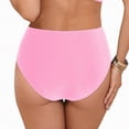 thumbnail image 5 of HCNTES High Waisted Bathing Suit Bottoms Women High Waisted Bikini Bottoms Tummy Control Swimsuit Bottoms Ruched Full Coverage Swim Bottom High Rise(Pink,M), 5 of 9