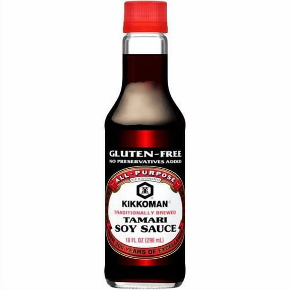 Kikkoman Gluten Free Tamari Soy Sauce, 10 Ounce - Pack of 2