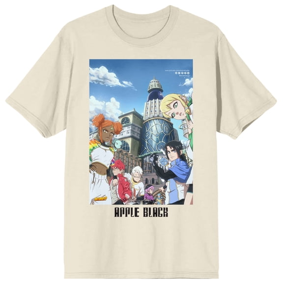 Apple Black Poster Design Men's Natural Short Sleeve Tee-Medium