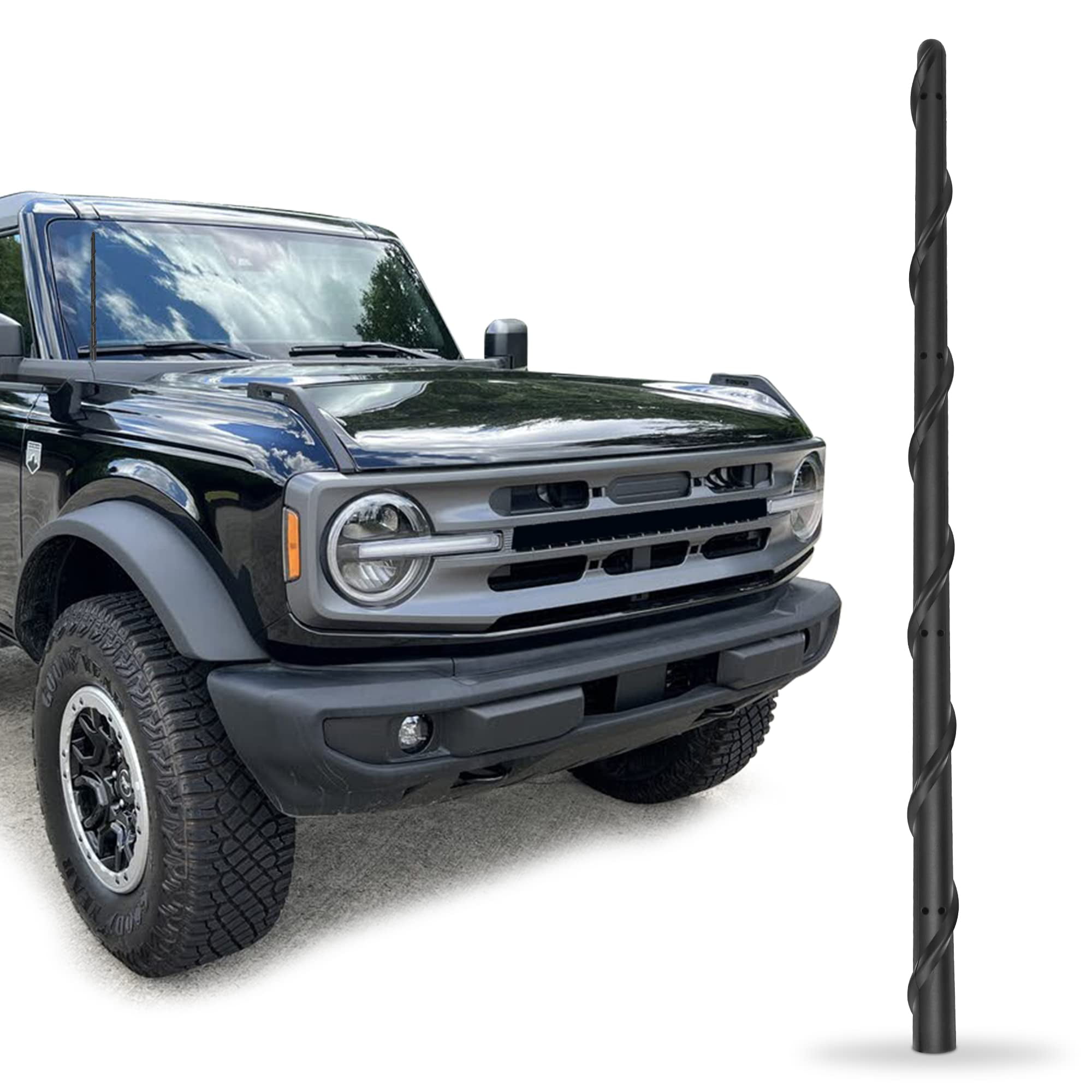 Antenna for Ford F150 Bronco Ford F150 Accessories, Ford Accessories, F150 Short Antenna 13 Inch, Bronco Radio Antenna for FM AM -