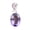 amethyst, variant on Real 925 Sterling Silver Pendant For Men Women, Genuine Amethyst Faceted Oval Gemstone Unique Handcrafted February Birthstone Pendant