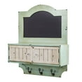 thumbnail image 3 of Nearly Natural 21.5" Vintage Chalkboard Wall Organizer with Doors and Hooks, 3 of 4