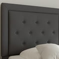 thumbnail image 5 of Merrick Lane Twin Size Platform Bed Tufted Upholstered Platform Bed in Dark Gray Fabric, 5 of 8