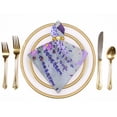 thumbnail image 2 of Nawy Cute Gnomes Purple Vine Flower Butterfly, Lavender Bouquet Cloth Napkins, Gift, Reusable Machine Washable Fabric for Events 2 PCS, 2 of 7