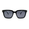 thumbnail image 2 of Hipster Vintage Style Horn Rim Gentlemans Plastic Sunglasses Shiny Black - Black, 2 of 4