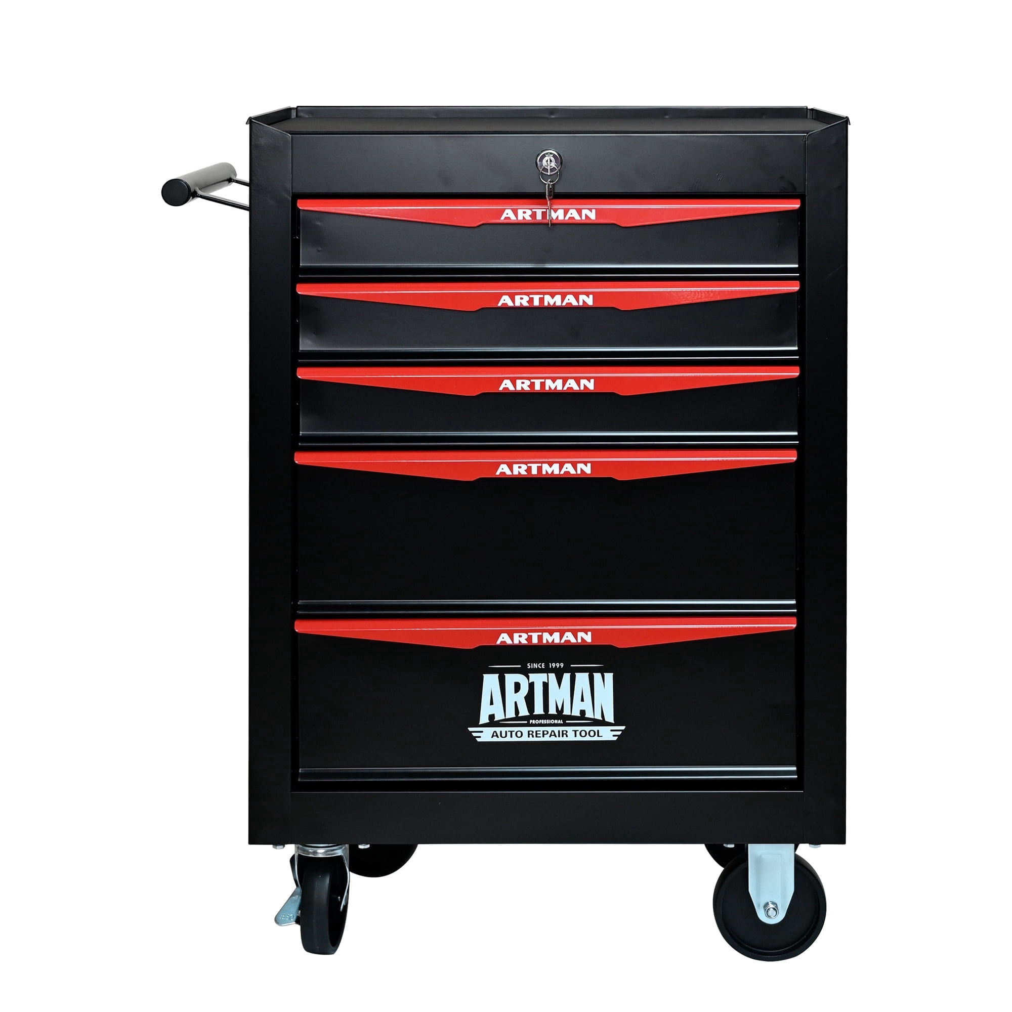 ARTMAN 20" 5-Drawer Rolling Metal Tool Chest Cabinet,Steel Tool Storage Box Organizer for Garage Workshop Warehouse