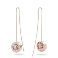 thumbnail image 2 of Pendientes Swarovski Hollow Drop Long en oro rosa blanco para mujer, 2 of 3