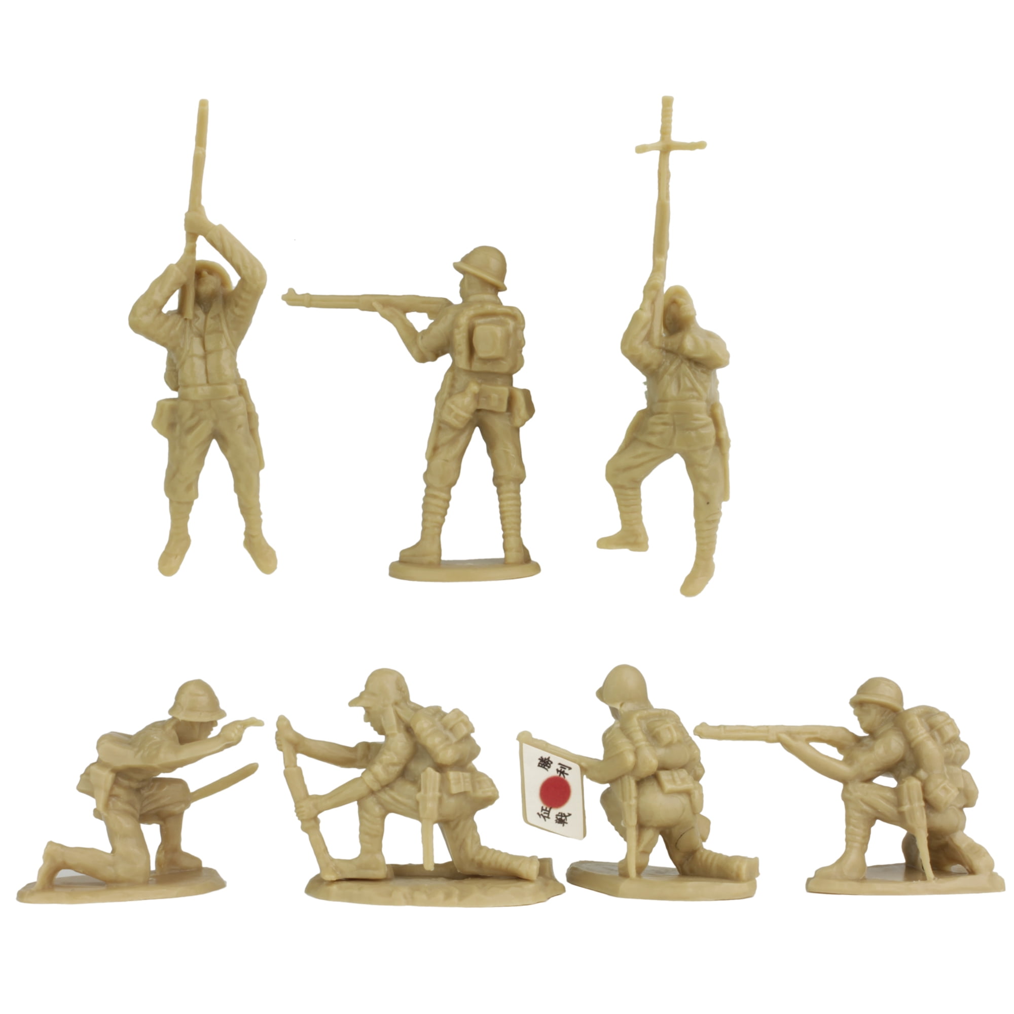 BMC Ww2 Iwo Jima Plastic Army Men 32 American and Japanese Soldier Figures for sale online 