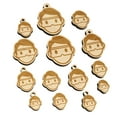 thumbnail image 1 of Occupation Scientist Lab Chemist Icon Wood Mini Charms Shapes DIY Craft Jewelry - No Hole - 12mm (26pcs), 1 of 7