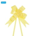 thumbnail image 3 of Uxcell 13 Inch Pull Bows Ribbon Gift Wrapping String Rose Pattern Decorative Bow Tie Yellow 200 Pack, 3 of 6