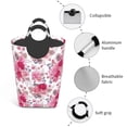 thumbnail image 3 of Disketp Peonies And Roses Square Laundry Bag Large Collapsible Dirty Clothes Bags With Handles Waterproof Essentials Storage For College Dorm, Family, 3 of 5
