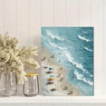 thumbnail image 2 of Impressionist Beach Scene Canvas Print, Wall Art for Living Room, Bedroom, Office, Dining Room, Hallway, 2 of 8