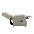 thumbnail image 6 of Boyel Living Power Lift Recliner Chair Massage Sofa Living Room Chair for Elderly with Side Pocket，Remote Control，Chenille Knit Fabric，Beige, 6 of 9
