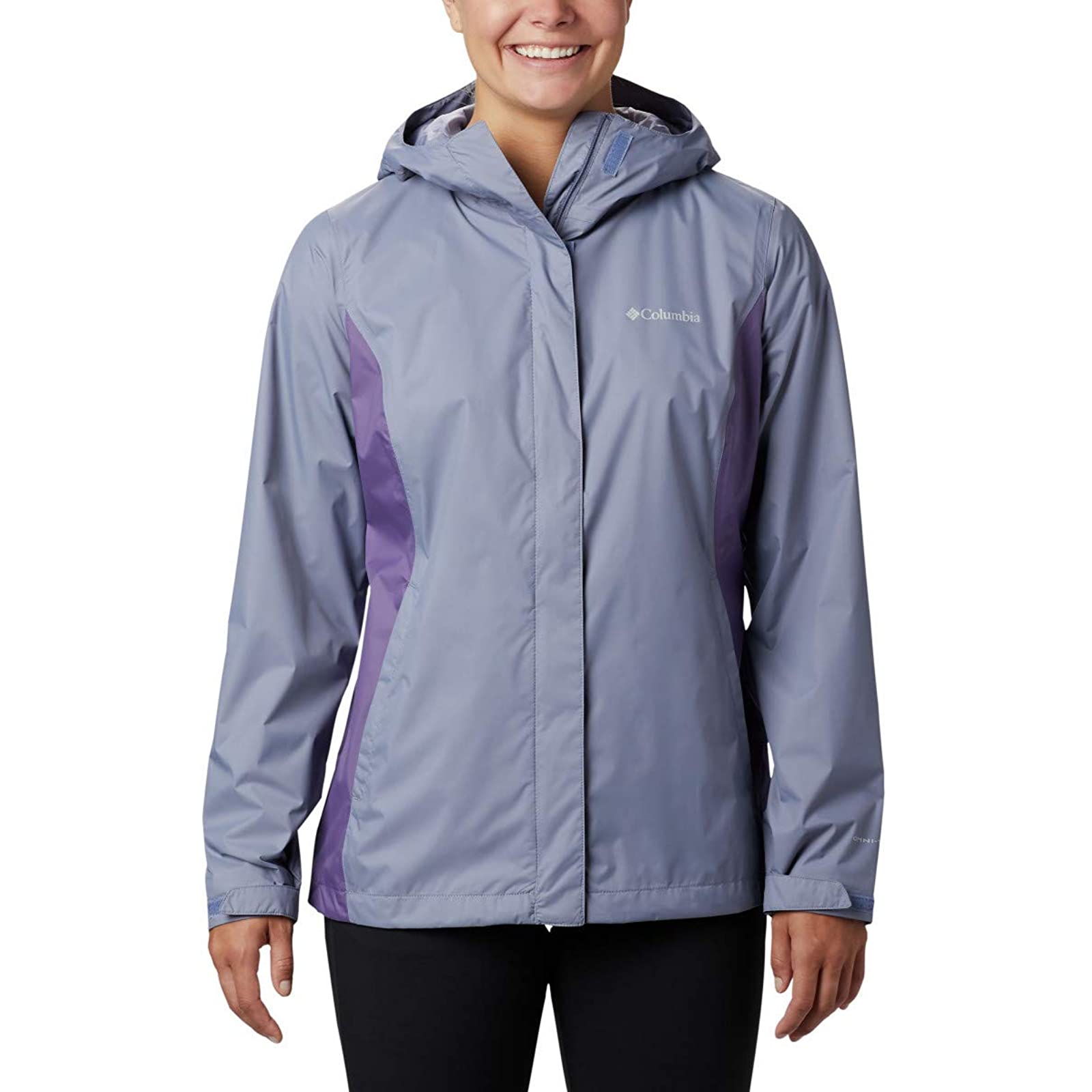 columbia women's arcadia ii waterproof breathable jacket with packable hood