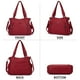 thumbnail image 5 of Angel Kiss Bolsos para mujer con asa superior Hobo bolso espacioso casual bolsos de hombro PU Tote Satchel bolso para mujer, 5 of 5
