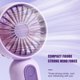 thumbnail image 2 of Mini handheld fan, portable personal pocket fan, 3-speed wind speed, USB rechargeable, suitable for outdoor home 2PCS), 2 of 4