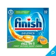 thumbnail image 3 of Finish Gelpacs 32ct, Fast Action, Deep Clean, Orange Scent, Dishwasher, 3 of 8