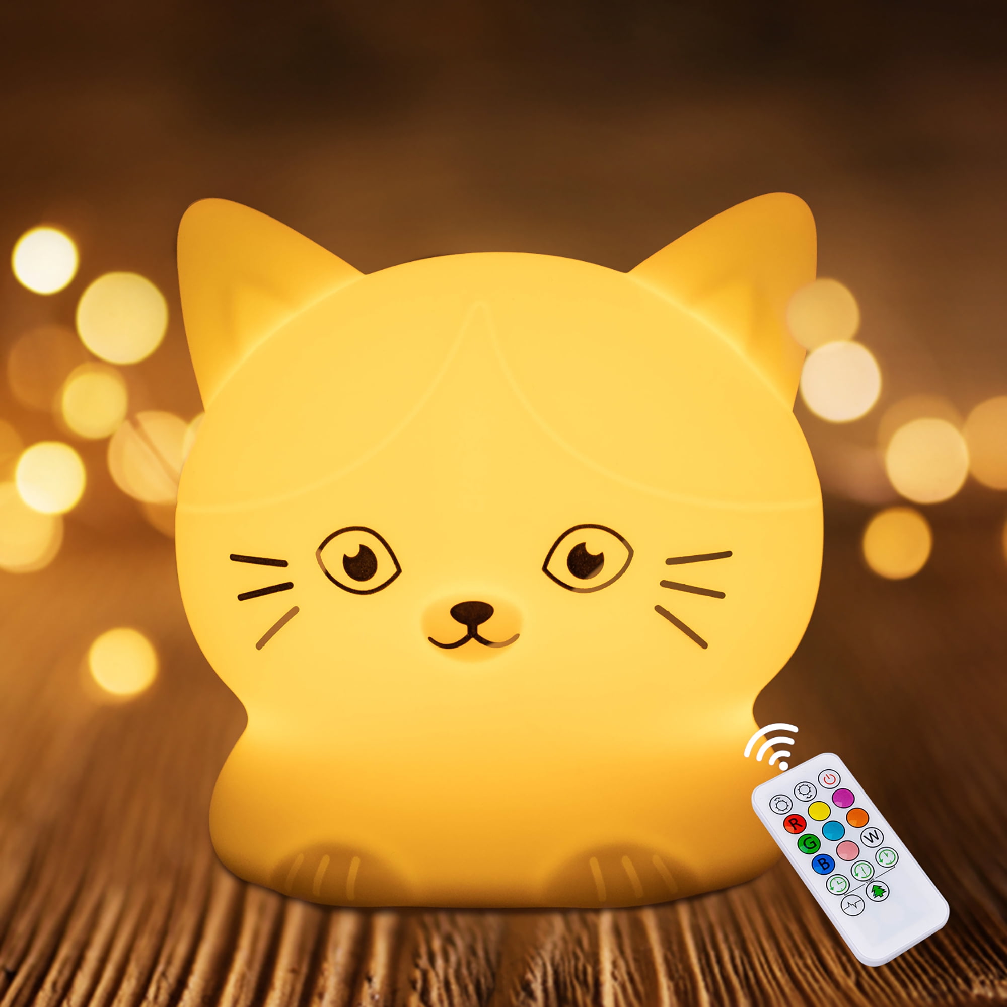 Mamtopia Night Light for Kids Cute Baby Night Light with Touch Sensor Remote Control LED Baby Animal Lamp Dimmable White