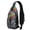 Paris Vacation, variant on Paisley Boho Design Sling Backpack – Vintage Floral Crossbody Daypack, Lightweight Travel Bag with Adjustable Strap & Multiple Compartments