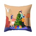 thumbnail image 2 of Fiudx Ofertas Flash Del Día Funda De Almohada Con Estampado Navideño, Funda De Cojín De Poliéster Para Sofá Y Coche, Decoración Del Hogar, 4 Uds., 2 of 5
