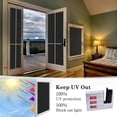 thumbnail image 6 of Blackout Window Film Completely Light Blocking Privacy Window Film Room Darkening Frosted Tint Films for Day Sleep, Non Adhesive Static Cling Films DT-C009 (11.8x78.7Inch), 6 of 7