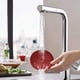 thumbnail image 5 of Posavasos de Hilo de Diamante Posavasos Resistentes Al Posavasos Redondos de Silicona de Calidad Alimentaria Posavasos de Té Manteles Individuales (Rojo Vino), 5 of 5