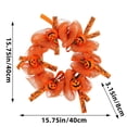 thumbnail image 3 of HWRETIE Corona de malla de calabaza de Halloween,guirnalda colgante para puerta para decoración espeluznante de Halloween y fiesta de otoño con acentos de calabaza, 3 of 6