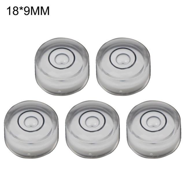 5Pcs Mini Round Bubble Level Horizontal for Precision Bubble Level Measuring Tool