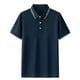 thumbnail image 1 of pstuiky camisetas para hombre, Camisa informal de manga corta con cuello vuelto, cómoda y lisa, para hombre ropa de hombre xxxl, 1 of 5