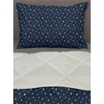 thumbnail image 3 of Indigo Comforter & Sham Bedding Set, Cartoon Like Water Rain Drops on Dark Blue Backdrop, 3 pcs Duvet Set Microfiber Filling Quilt, 5 Sizes, Turquoise Pale Blue, by Ambesonne, 3 of 4