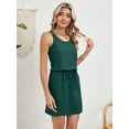 thumbnail image 2 of Women's Eyelet Scoop Neck Sleeveless Dress with 100% Polyester Eyelet Fabric Lightweight Easy Care Machine Washable, 2 of 16