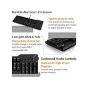 Das Keyboard Backlit Full size USB Type C Standard Keyboard, Black