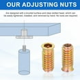 thumbnail image 3 of 18Pcs Threaded Inserts Nuts, M8x30mm Hex Socket Drive Nut Inserts for Wood, 3 of 6