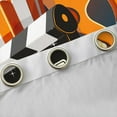 thumbnail image 4 of Manfei Orange Movie Theater Black Out Curtains for Teens, Cartoon Cinema Popcorn Curtains Pack of 2 (42x63 Each), Retro Night Filmstrip Bedroom Curtains, Window Curtains Bedroom Decor, 4 of 6