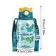 thumbnail image 3 of Bonita botella de agua para niños de 650 ml con pajita gratis, sin BPA, a prueba de fugas, portátil para exteriores, ideal para la escuela, color rojo, morado y verde., 3 of 5