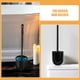 thumbnail image 3 of ELAYARD 4Ud Soporte Negro Para Y Escobilla De Inodoro Con Redondo Elegante Y Funcional, 3 of 8