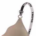 thumbnail image 4 of EaskTriop Wireless Bras for Women - Seamless Ribbed Push Up Bralette No Underwire Supportive Everyday Comfort T-Shirt Bra Letter Print, 4 of 6