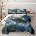 thumbnail image 2 of Erosebridal Splash Bass Fish Twin Quilt Set,Lake Fishing Art Twin Coverlet Set For Boys,2-Piece, 2 of 7