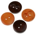 thumbnail image 4 of amagogo 5x20 Pieces Holes Wood Wooden Buttons for Sewing on Clothing 20mm, 4 of 8