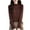 Coffee, variant on Women Base Layer Tops Crew Neck Long Sleeve Blouses for Women Solid Color Base Knitted Sweater Casual Slim Warm Base Shirt
