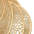 thumbnail image 4 of Niusricy Metallic Placemats for Halloween Dining Table Decoration, Pumpkin Shaped Desktop Heat Insulation Pad, 4 of 7