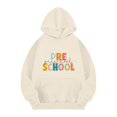 thumbnail image 4 of Mercatoo Hoodies for Girls First Day Ba??k to School Hooded Sweatshirts Tween Long Sleeve Pre School Graphic Pullover Tops, 4 of 5