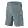 Tyhengta Men's Hiking Cargo Shorts Lightweight Outdoor Work Shorts for Men Travel Golf Camping Casual with 3 Zipper Pockets Dark gray XL