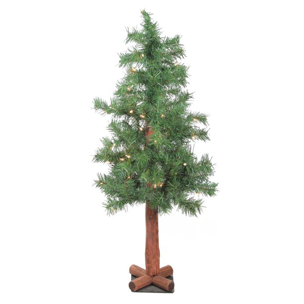 Northlight 3' Unlit Artificial Christmas Tree Slim Traditional Mixed