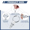 thumbnail image 3 of Uxcell Spring Plunger with Pull Ring, Stainless Steel Indexing Plunger Retractable Manual Plungers M10x1.5 4, 3 of 7