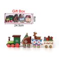 thumbnail image 3 of Decoración navideña de tren de madera, adornos navideños con tren en movimiento, regalos de Navidad para el hogar, feliz año nuevo 2025, 3 of 5
