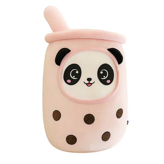 Taza de té de la leche de felpa, adornos de sofá con relleno de animales, juguete para dormir, regalos creativos para niños, adultos, niños, niñas y 50cm rosa