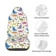 thumbnail image 5 of Balery Cute Dinosaur Pattern Car Seat Cover - Soft & Breathable Front Premium Covers with Non-Slip Protector Fits Most Automotive, Vans, SUVs, Trucks - 1 Unit, 5 of 5