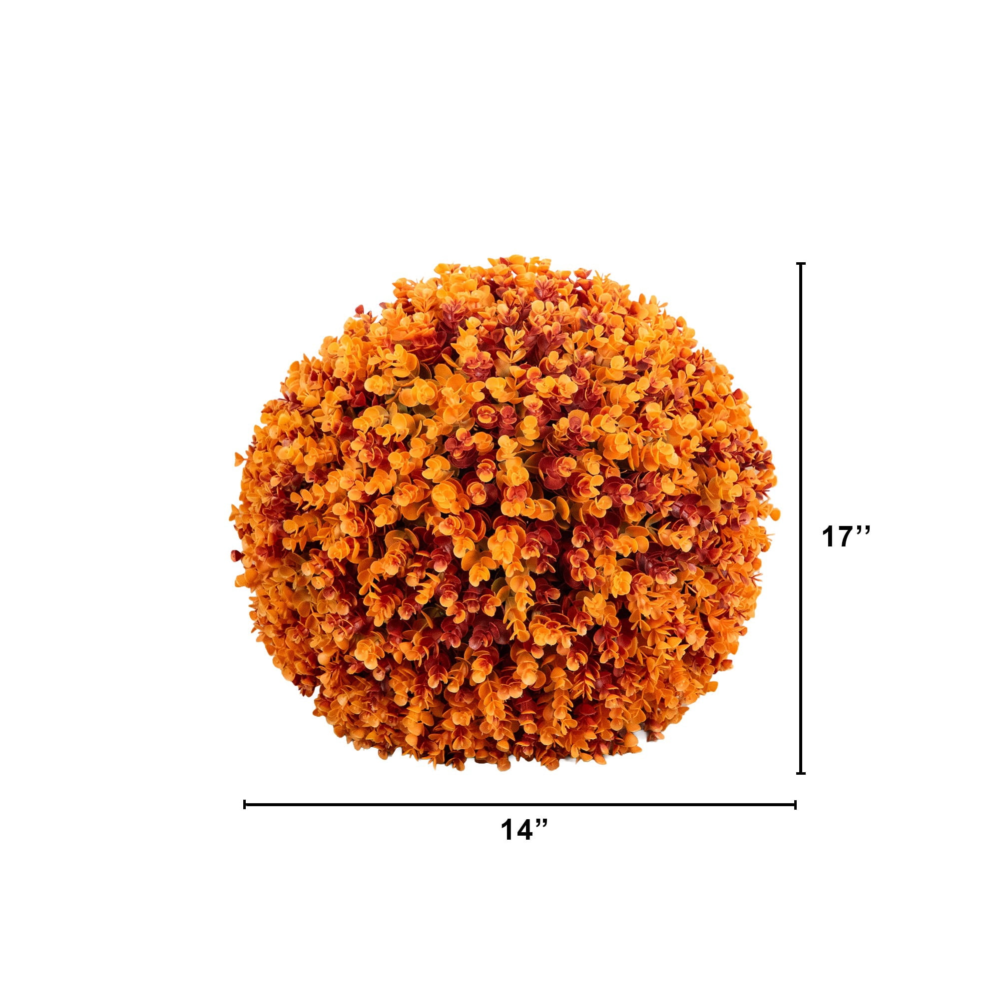 17in. UV Resistant Autumn Artificial Eucalyptus Fall Ball (Indoor/Outdoor)